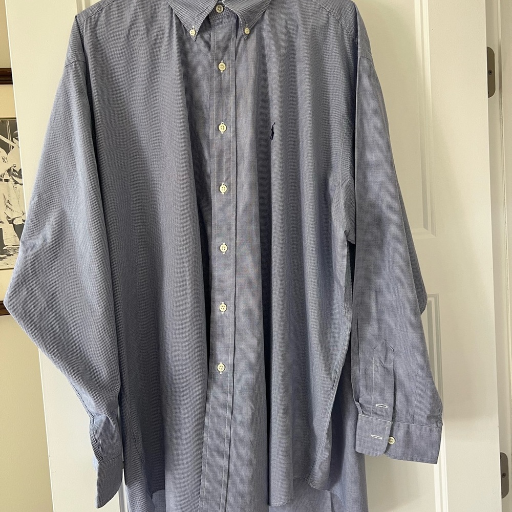 Ralph Lauren Classic Navy Button-Down Shirt